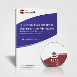 2016-2020年中国科技档案管理系统行业竞争格局分析与投资风险预测报告——投资管理服务视角